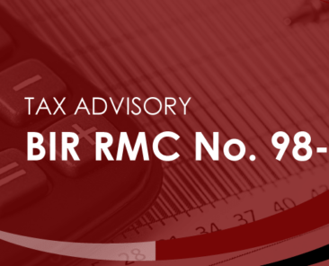 BIR RMC No. 98-2021